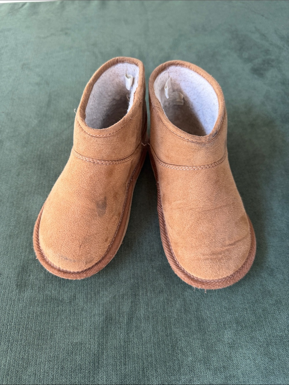 BabyGAP Tan Suede-Look Shearling Boots